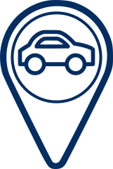 Icone gps e carro