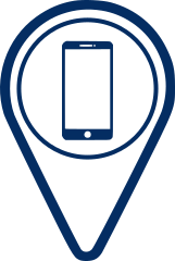 Icone gps e celular